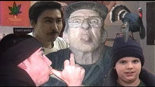 Awesome Grandpa Barks, Drive By Middle Finger, Mailbox Kick Fail And TV Bleacher Toss!