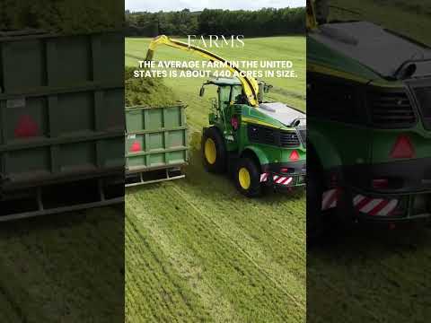How big is the average farm in the United States? #farms #size #withme #machines