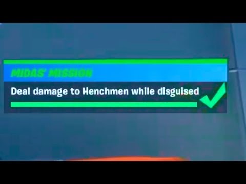 Deal damage to Henchmen while disguised - Fortnite
