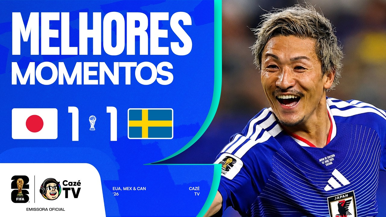 MELHORES MOMENTOS: JAPÃO 1 X 1 SUÉCIA | COPA DO MUNDO FIFA™ 2026 | 3ª RODADA | FASE DE GRUPOS