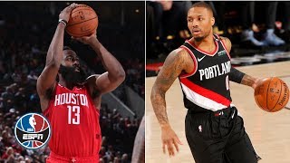 James Harden - Houston Rockets - CJ McCollum - Portland Trail Blazers