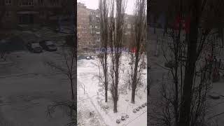 Николаев засыпает снегом — температура воздуха опустилась до -8