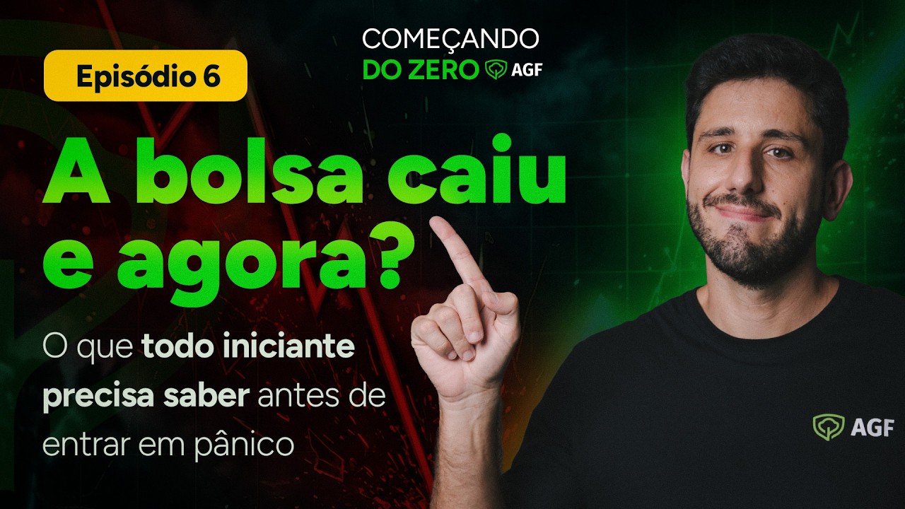 A Bolsa caiu e agora? O que todo iniciante precisa saber antes de entrar em pânico.