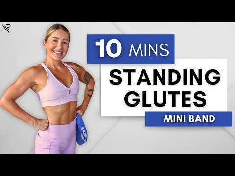 10 Min Standing Booty Band Workout | Glutes & Hips