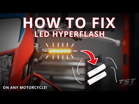 How to install Load Balancing Resistors to Fix LED Turn Signal "Hyperflash" on any Motorcycle!