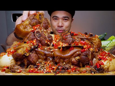 SPICY PORK KNUCKLE HUMBA BISAYA | MUKBANG ASMR | ALFIE EATS