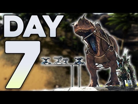 Defending my Modded Herbivore Island against an Alpha Tribe! - ARK PvP