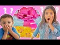 OPENING GIANT MYSTERY BOX TURNS KIDS INTO NEW PEPPA PIG TOYS