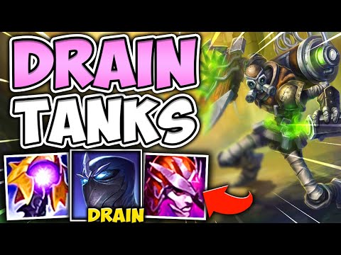 THIS TANK DRAINING SINGED BUILD MAKES SHEN LOOK SQUISHY! (% HP DRAIN) - League of Legends