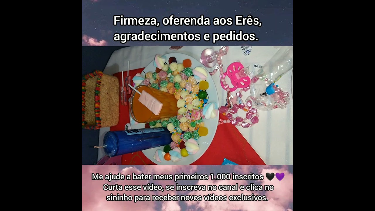 Oferenda aos Erês Qualquer um pode fazer, agradecimento e pedidos. Faça você mesmo