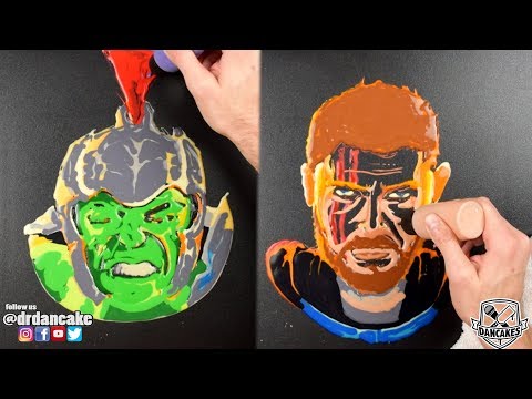 Thor and Hulk (Ragnarok) Pancake Art