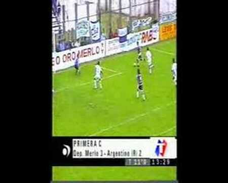 Gol de Hugo Ibáñez a Deportivo Merlo 3-10-2005