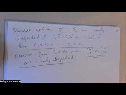 Linear Algebra - Lecture 5 - Fall 2026