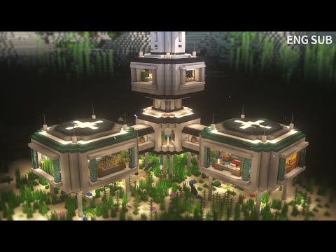 Minecraft: How To Build the Ultimate Underwater Base Tutorial (#20) |  Minecraft Architecture, Underwater Base, Interiors