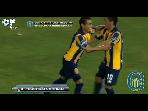 Gol de Carrizo. Central 2 - Gimnasia 1. Fecha 3. Torneo Final 2014. Fútbol Para Todos