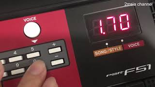 Video thumbnail for Yamaha PSR - F51 Digital Keyboard 214 Style Sound Try by 2msia channel