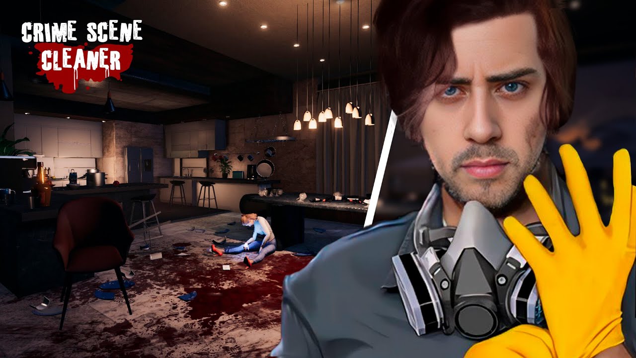 cellbit jogando CRIME SCENE CLEANER