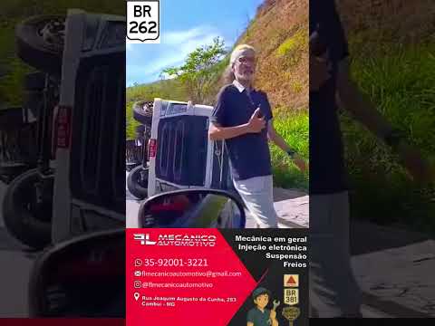 Acidente na BR 262,entre Reduto e Martins Soares MG.