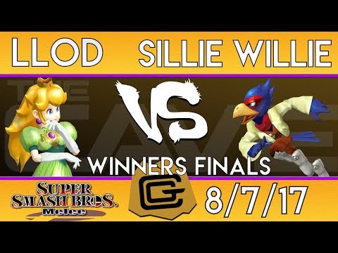 TCG Melee - Sillie Willie (Falco) vs lloD (Peach) - Winners Finals - SSBM 8/7/17