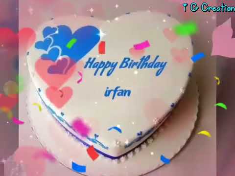 Happy birthday cake Irfan name