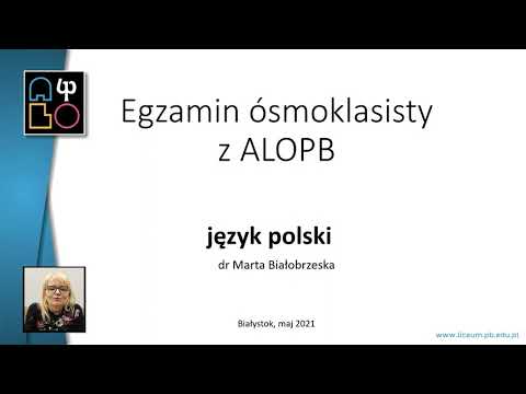 #ALOPBostatnieszlify - Egzamin ósmoklasisty z języka polskiego