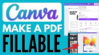 How to Make A Canva pdf Fillable | EDITABLE PDF