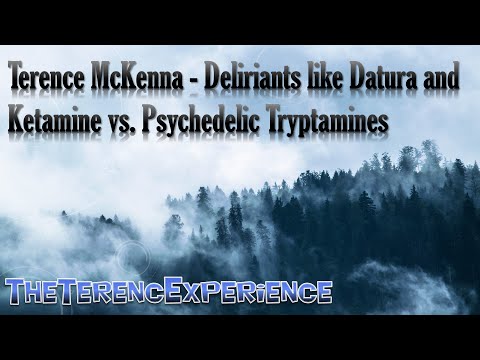 Terence McKenna - Deliriants like Datura and Ketamine vs. Psychedelic Tryptamines