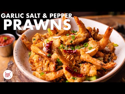 Crispy Butter Garlic Salt & Pepper Prawns Recipe