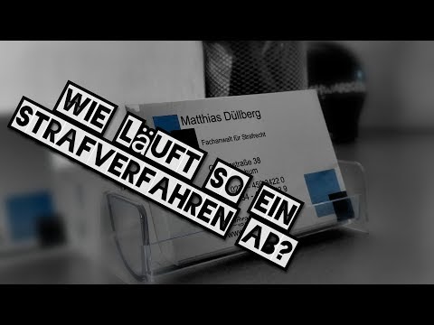 wie läuft so ein Strafverfahren ab?