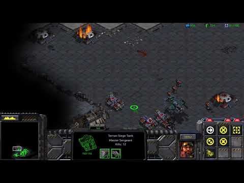 StarCraft Remastered - Episode 1 Rebel Yell - Terran Campaign [Mission 8 The Big Push]