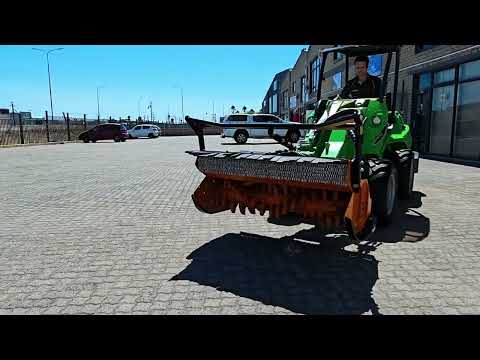 Avant 755i compact loader with Berti hydraulic mulcher attachment