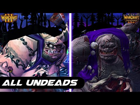 Warcraft 3 Reforged - All Undeads Comparison - Classic vs Reforged