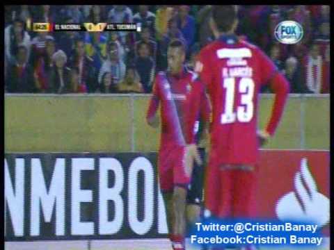 El Nacional 0 Atletico Tucuman 1  (La Red Ecuador)   Copa Libertadores 2017
