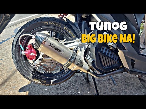 AKRAPOVIC PIPE Installed on my Honda Click Game Changer | ECU RESET | ELBOW PIPE   #ShopeeTagToWin