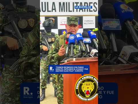 Durante la rueda de prensa, el Brigadier General Eduardo Arias, detalló la secuencia