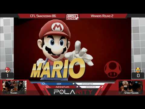 CFL Smackdown 86 - Yuuno (Mario) vs Streetshark (DDD) - SSB4 Winners R3