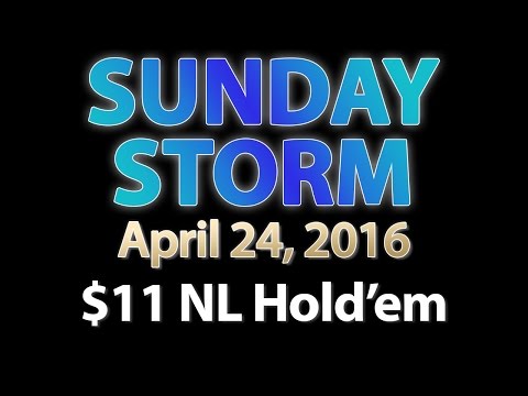 [24 April 2016] PokerStars Sunday Storm Final Table Replay (Cards-Up) | Series Player