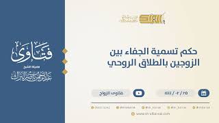 حكم تسمية الجفاء بين الزوجين بالطلاق الروحي  - الشيخ عبدالرحمن البراك (10220) image