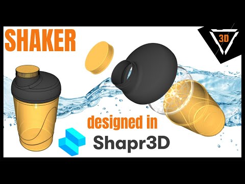 3D modeling a SHAKER in Shapr3D on iPad