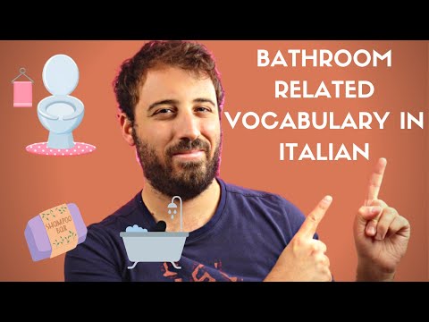 BATHROOM Related Vocabulary in ITALIAN!🧻🛀🚽 (ITA/ENG Subtitles)