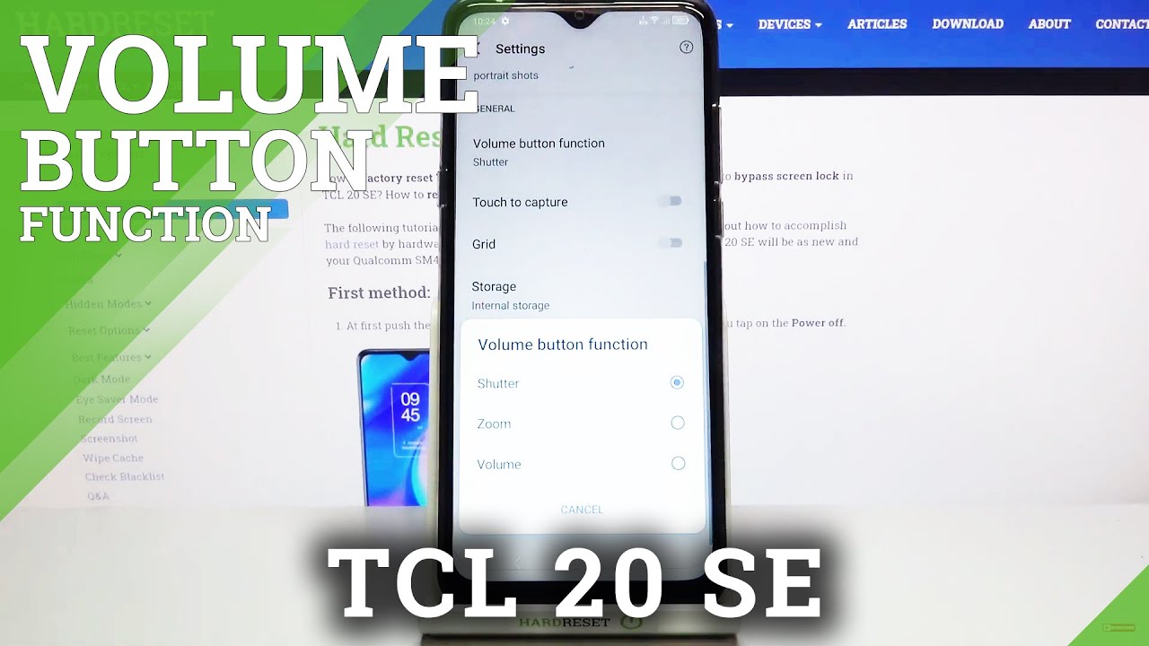 How to Change Camera Volume Key in TCL 20 SE – Set Up Camera Volume Key