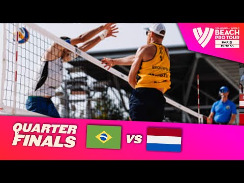 George/Andre vs. Brouwer/Meeuwsen - Quarter Finals Highlights Paris 2023 #BeachProTour
