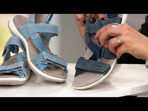 Earth Origins Suede Sport Sandals - Savoy Slade on QVC