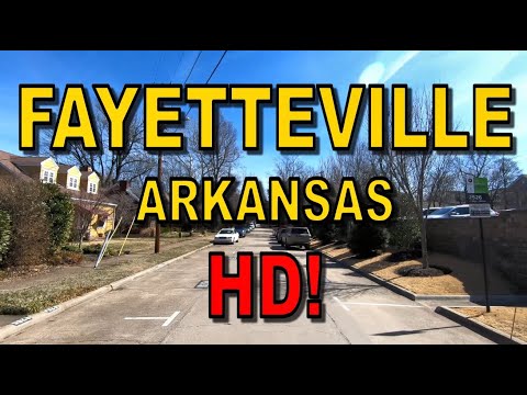 Fayetteville Arkansas in HD - Driving Tour
