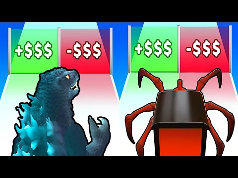 Kaiju Run VS Monster Evolution - Satisfying ASMR Gameplay ALL Levels