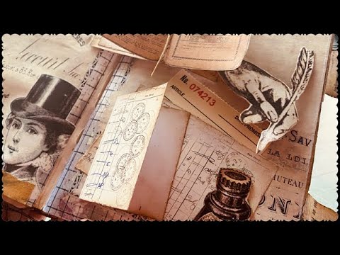 POP UP journal page/ card vintage Rent book