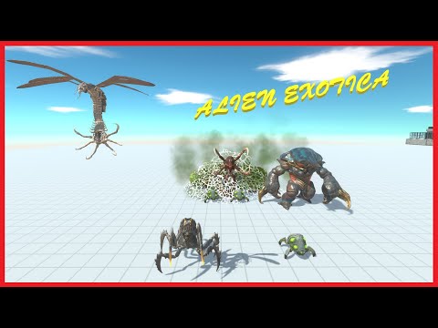 NEW UPDATE - NEW FACTIONS || ALIEN EXOTICA VS UNITS - ANIMAL REVOLT BATTLE SIMULATOR