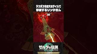 ラスボスを巨大ミサイルで撃破するリンクさん【ゼルダの伝説 ティアキン】