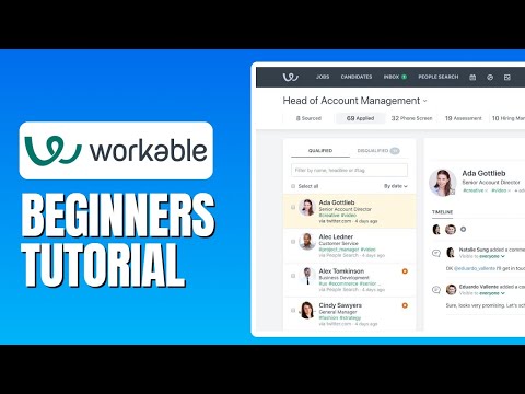 A beginner-friendly tutorial demonstrating how to use the Workable software platform.