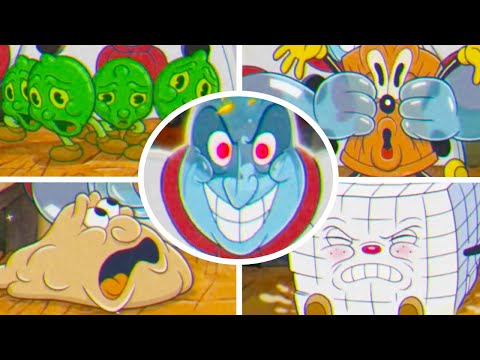 Cuphead DLC - Chef Saltbaker Kills Poor Ingredients (All Animations)